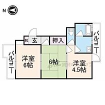 奈良県生駒市東松ケ丘（賃貸マンション2DK・2階・39.00㎡） その2