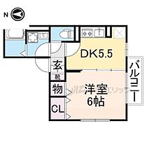 奈良県橿原市縄手町（賃貸アパート1DK・2階・30.63㎡） その2