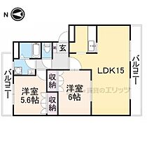 奈良県御所市大広町（賃貸アパート2LDK・2階・59.00㎡） その2