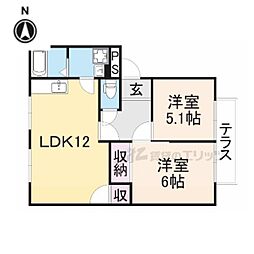 間取図画像 2LDK