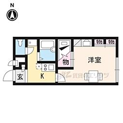 レオパレスサクセス 1Kの間取図画像