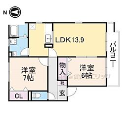 間取図画像 2LDK