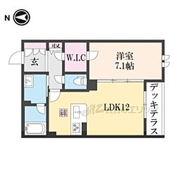シャーメゾン　杉ケ町 1階1LDKの間取り