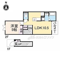 フィオーレ小泉 3階1LDKの間取り
