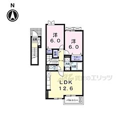 間取図画像 2LDK