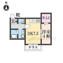 ソレイユビセレクト法蓮町III 301 3階1LDKの間取り