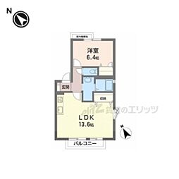 ユーエムアイリスコート 1LDKの間取図画像