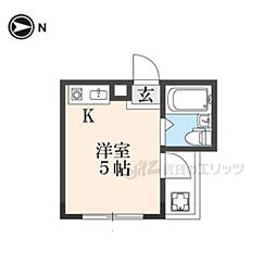 Riora13 ワンルームの間取図画像