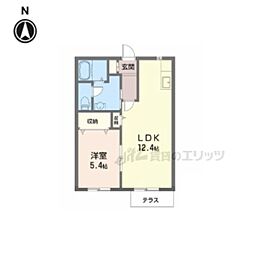 Raffinato 1LDKの間取図画像