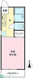 NKハイツ 1Kの間取図画像