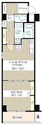 RESIDENCESATSUMA 1LDKの間取図画像