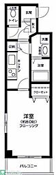 エノキプラザ 1Kの間取図画像