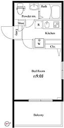 グリシーナ上北沢 1Kの間取図画像