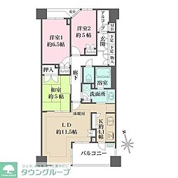 グランスイート三鷹下連雀 3LDKの間取図画像