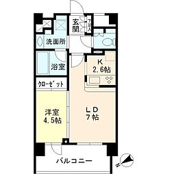プレミアコンフォート西荻窪 1LDKの間取図画像
