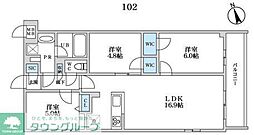 S-RESIDENCE富士見ヶ丘afford 1階3LDKの間取り