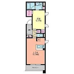 ガーデン荻窪 1階1LDKの間取り