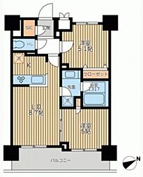 エミリブ鷺ノ宮 2LDKの間取図画像