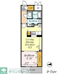 ＡＺＡＬＥＴＹ上北沢 1階1LDKの間取り