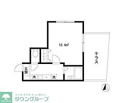 アーバンヒルズ新井薬師 1階1Kの間取り