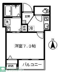 メゾン　ドゥ　ボヌール 3階1Kの間取り