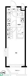 ルーブル都立家政六番館 1階1Kの間取り