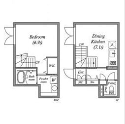 ＬＥＧＡＬＡＮＤ高円寺南 1階1DKの間取り