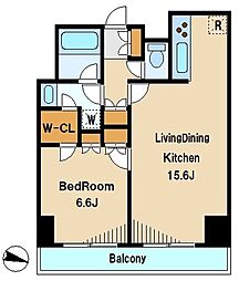 レジディア杉並方南町 7階1LDKの間取り