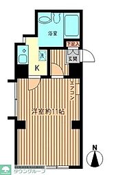相川邸 3階ワンルームの間取り