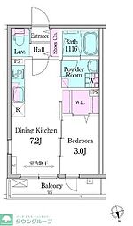 デュオメゾン高円寺駅前 3階1DKの間取り