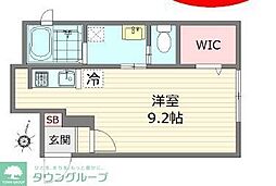 ＴＨＥ　ＭＡＨＡＬＯ 1階ワンルームの間取り