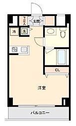 HF中野坂上レジデンス 3階ワンルームの間取り