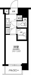 エクセリア高円寺 1Kの間取図画像
