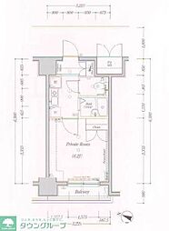 ヴェルト杉並サウスヒル 1Kの間取図画像