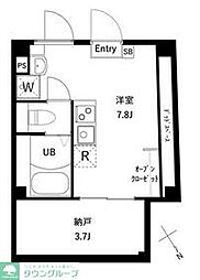 杉並区桃井1丁目マンション 1LDKの間取図画像
