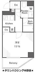 アクサス中野レジデンス 1Kの間取図画像