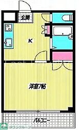 ニットーダイヤモンドハイツ 1Kの間取図画像
