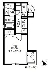 chouckou阿佐ヶ谷 1Kの間取図画像