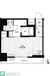Reno新宿若松町 ワンルームの間取図画像