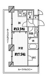 スペーシア高円寺1 1Kの間取図画像