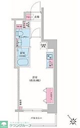 RESIDIA荻窪3 ワンルームの間取図画像