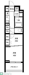 セジョリ高井戸 1DKの間取図画像