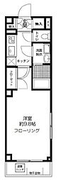 ホワイトヒルズ富士見台 1Kの間取図画像
