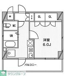 スペーシア高円寺2 1Kの間取図画像