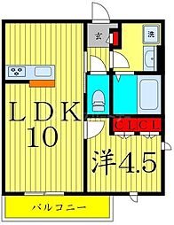 JR総武本線 新小岩駅 徒歩14分の賃貸マンション 3階1LDKの間取り