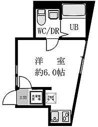 京成押上線 京成立石駅 徒歩3分の賃貸アパート 1階ワンルームの間取り