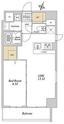 JR総武線 小岩駅 徒歩4分の賃貸マンション 5階1LDKの間取り