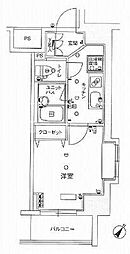スカイコート新小岩 1Kの間取図画像