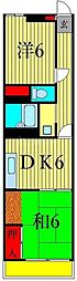 レスポワール新小岩 2DKの間取図画像