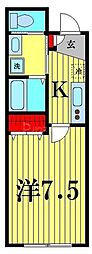 SOLEILRADIEUX 1Kの間取図画像